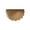Khaki, variant on LOWLHOME Beige Scalloped Bathroom Mat,Non Slipping Absorbent Floor Mat,Half Moon Shaped Bath Carpet,Soft Woven Texture Entrance Mat,23.6*15.7in,Gray