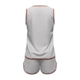 thumbnail image 5 of Bibifish Women Two Piece Sets V Neck Sleeveless Tops Elastic Waist Pocket Shorts Casual Summer Beach Vacation Matching Outfits, 5 of 6