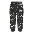 thumbnail image 2 of SHTXOZHI Capri Pants for Women Summer Beach Casual Cropped Pants Elastic Waisted Print Trousers, 2 of 5