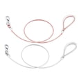 thumbnail image 4 of KAKOWELY Dog Control Leash Pet Wrapped Steel Wire Leash Harness Leash Anti-bite Strap Traction Rope Dog Control Leash Mountain Climbing Rope Pet Dog Grooming Cable(Red), 4 of 4