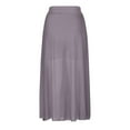 thumbnail image 4 of Aueoeo Womens Flowy Pleated Skirts A Line Elastic High Waisted Midi Skirt Bohemian Vintage Long Skirt Purple S, 4 of 4