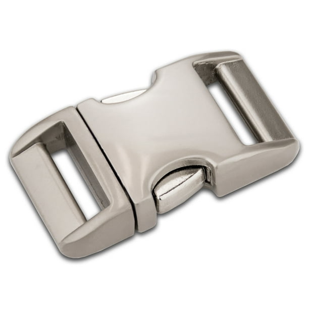 5/8 Inch Satin Aluminum Side Release Buckles