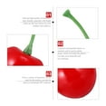 thumbnail image 2 of 50 Pcs Simulated Cherries Decor Crafts Fake Cherry Fruit Piece Pieces Red Foam, 2 of 6