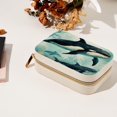 thumbnail image 7 of Whale Velvet Necklace Holder: Portable Travel Organizer Box with Removable Compartment - Great Gift for Any Occasion, 7 of 7