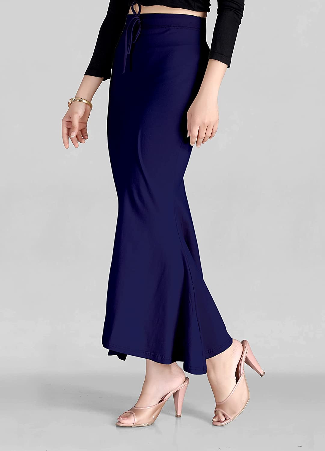 eloria Maroon Cotton Blended Shape Wear for Saree Petticoat Skirts for  Women Flare Saree Shapewear