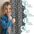 thumbnail image 3 of Blackout Kids Curtains,Black White Tiny Skull Pattern Childrens Insulated Curtains Set Of 2,Bedroom Essentials,Toddler Room Decor 42x54in(106x137cm), 3 of 5