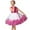 F-215Hot Pink, variant on Infant Kids Girls Dress Sleeveless Round Neck Flower Printed Mesh Fashion Comfortable Tutu Dresses For Formal Evening Party,Blue,70