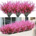 thumbnail image 5 of LHWEN 8 Bundles Artificial Lavender Flowers for Outdoor Decoration 15" High Lifelike Faux Lavenders Perfect for Porch Patio Garden Weddings and DIY Projects, 5 of 6