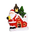 thumbnail image 2 of Estatua navideña de cerámica, decoración de mesa, escultura de jardín de hadas, centros de mesa navideños para decoración de bodas, hogar o jardín Papa Noel Macarena Centros de mesa de escritorio, 2 of 8