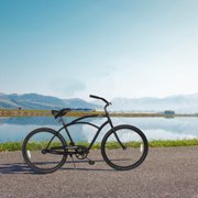 Tracer 26 Beach Cruiser Bike,Single Speed Bicycles For Men,Coaster Brake,Moon-Type Handlebar,Matte Black