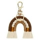 thumbnail image 1 of Llaveros arcoíris de macramé, accesorios para llaveros, tejidos a mano, bohemios, coloridos para bolsos. marrón, 1 of 8