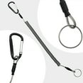 thumbnail image 6 of AYYUFE 1 pc Anti-lost Rope Retractable with Keyring Carabiner Theftproof Coiled Spring Fishing Pliers Anti-lost Safety Lanyard Outdoor Accessories, 6 of 7