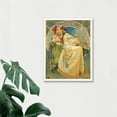 thumbnail image 3 of Old Master Alphonse Mucha Painting Princess Hyacinth 1911 Poster Colourful Art Nouveau Art Print Framed Poster Wall Decor 12x16 inch, 3 of 5