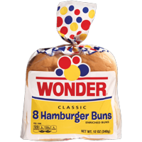 Wonder Bread Classic Hamburger Buns, 8 ct, 4 oz
