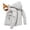 White, variant on Men Winter Letter Fingerprint Thick Warm Hooded Clothing Casual Business Trend Foreign Trade Clothing