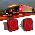 thumbnail image 4 of Trailer Brake Taillight, Plastic Trailer Tail Lights Red Square 12V  For Utility Trailers For Boats, 4 of 8