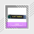thumbnail image 4 of Seitruly Módulo OLED GND SSD 1306 3,3 V-5V tablero de pantallas de alta definición equipo de visualización programable pantallas LCD autoluminosas Electrónica Amarillo, 4 of 6