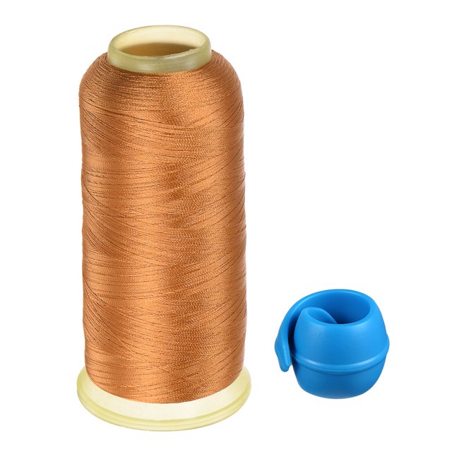 Unique Bargains Polyester Embroidery Thread Thread Spools Savers Kit, Light Brown Blue