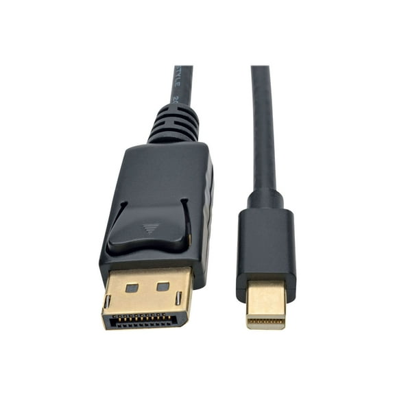 Tripp Lite Mini DisplayPort to DisplayPort 1.2 Adapter Cable 4K @ 60Hz 10 ft. (P583-010-BK)