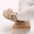 thumbnail image 6 of Biezeib Baby Girl PU Flats Soft Soles Elegant Cute Bow Mary Jane Dress Shoes Casual Walking Shoes for Newborn Toddler, 6 of 6