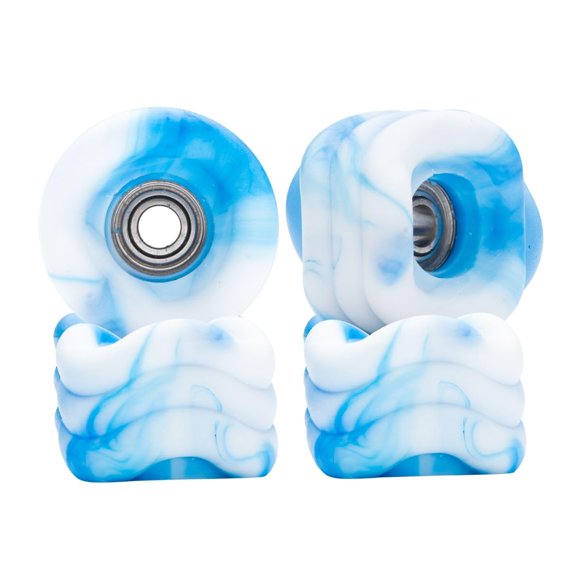 Ruedas para Fingerboard Maple 8,7 mm Remolino Azul y Blanco