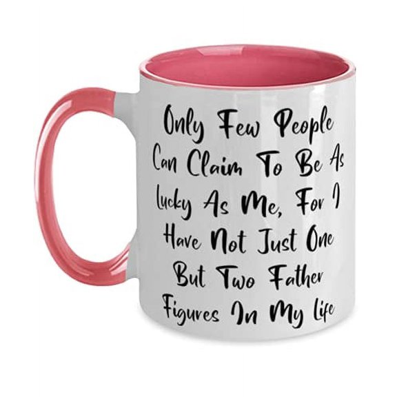 Only Few People Can Claim To Be As Lucky As Me, For I Have Not Father-in-law Two Tone 11oz Mug, Epic Father-in-law Gifts, Cup For Father