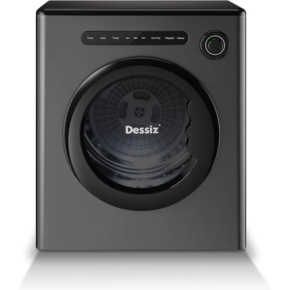 11LBS Compact Dryer with Exhaust Pipe and Electric Dryers with Stainless Steel Tub, Clothes Dryer Machine for Spaces, RVs and Apartments -Grey Quiet, Sturdy and Easy to Use