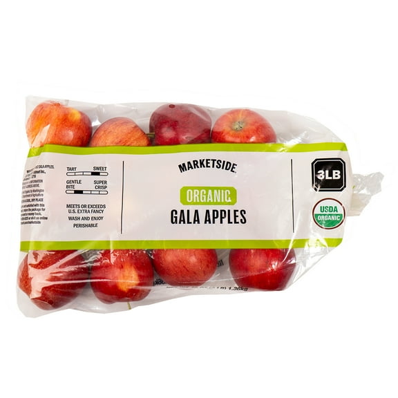 Fresh Organic Gala Apples, 3 lb Bag