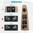 thumbnail image 4 of Unique Bargains 1 Set Power Window Switch for Kia Spectra 2009 EX SX with Window Switch Removal Tool No.935702F200NM, 4 of 6