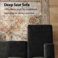 thumbnail image 4 of 111 Inch U Shaped Sectional Sofa with Double Chaise, Large Lounge Design Modular Couch for Living Rooms and Apartments, Black, 4 of 7