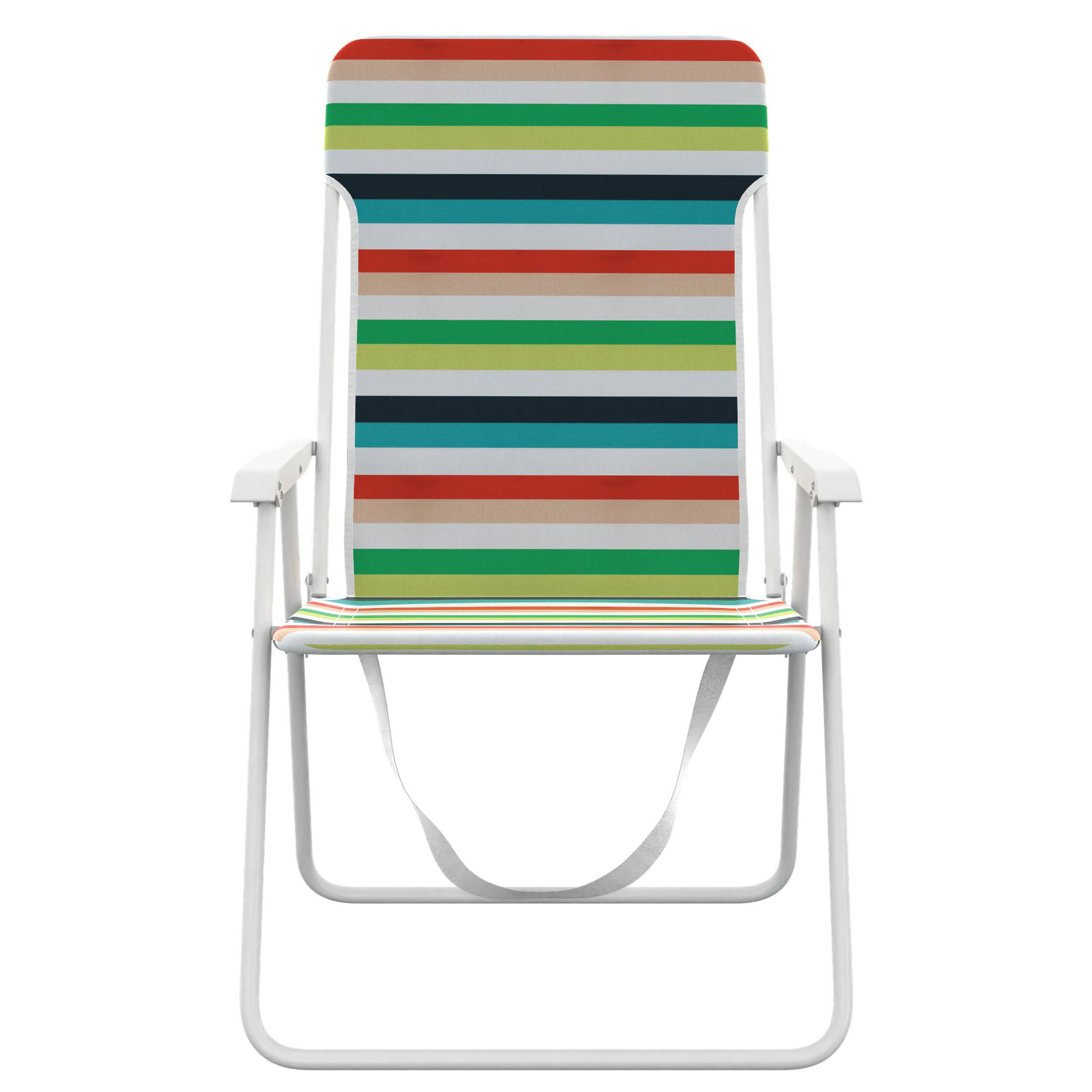 Mainstays Steel Folding Beach Chair, Multi Stripe