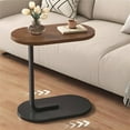 thumbnail image 5 of End Tables Bedside Tables, Sofa Side Table, Side Cabinet, Side Table, Small Coffee Table, Living Room Home Balcony Corner Table, Small Table, Storage Bedside Table (Walnut color + black frame), 5 of 7