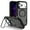Black + Clear Gray, variant on Magnetic Case for iPhone 17 Pro with Kickstand, Compatible with Magsafe, Built-in Camera Stash Stand, Military Protection, Skin Feeling Hybrid Phone Case for iPhone 17 Pro, Black + Clear Blue