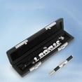 thumbnail image 4 of LOVEVER Piccolo Case Portable Leather Flute Storage Case Piccolo Musical Instrument Case, 4 of 6