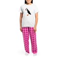 thumbnail image 4 of CafePress - Pretty Puffin Women's Light Pajamas - Women's Short Sleeve Print T-Shirt and Pants Light Cotton Pajama Set, 4 of 7