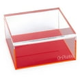 thumbnail image 2 of OnDisplay Electric Neon Luxe Clear Acrylic Storage Treasure Box - Medium, 2 of 7
