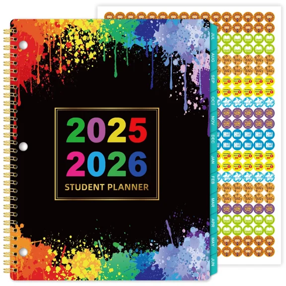Student Planner 2025-2026 - Academic Organizer July 2025-June 2026, 9"