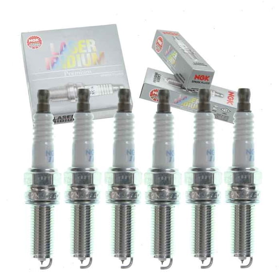 6 pc NGK Laser Iridium Spark Plugs compatible with Ram ProMaster 3500 3.6L V6 2014
