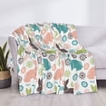 thumbnail image 3 of Uemuo Easter Rabbit Printed Throw Blanket for Couch, Fluffy Fuzzy Blankets for Bed, Sofa, Cozy Flannel Faux Fur Blanket-80"x60", 3 of 6