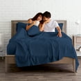 thumbnail image 6 of Bare Home 5 Piece Sheet Set, Microfiber, 2 Extra Pillowcases, Twin XL, Dark Blue, 6 of 6