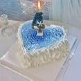 thumbnail image 6 of YOHAVEN Birthday Candle Numbers 0-9 Blue Glitter Spark Wax Cake Topper for Birthday Wedding Anniversary Cupcakes Party Celebration Decorations Kids Party Supplies, 6 of 6