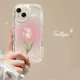 thumbnail image 3 of Pink Peach Cherry Cover For Samsung Galaxy A54 A34 A51 A53 A32 A52 A32 A73 S23 Ultra S20 FE S21 Plus Soft TPU Flower Wavy Case, 3 of 5