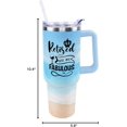 thumbnail image 6 of 40 oz Tumbler with Handle and Straw Lid Leak Proof | Father''s Day Retirement Gifts for Women Men Coworkers Mom Dad | Stainless Steel Cup Dishwasher Safe, 6 of 6