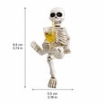 thumbnail image 3 of 2026 New Halloween Decor, Tabletop Resin Bony Head Home Ornaments, Indoor Halloween Home Fall Ornaments for Porch and Indoor Home Office Desk Decor, 3 of 3
