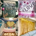 thumbnail image 4 of Haobase 2 Pack 3.28 Ft x 6.56 Ft Tinsel Foil Fringe Curtains, Metallic Foil Curtains Party Photo Backdrop for Wedding Birthday Party Baby Shower Graduation Decorations, 4 of 4