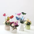 thumbnail image 4 of 50Pcs Colorful Butterfly Garden Stake Ornaments, Artificial Butterfly Flower Picks, Simulation Butterfly Lawn Decor Sticks, DIY Floral Vase Arrangement Butterfly Inserts, Fake Butterfly Stem Picks, 4 of 7