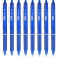 thumbnail image 1 of shiyou- , Stylos Gel Effaçables FriXion Clicker, Pointe Fine 0,7 mm, Lot de 8, Bleu, 1 of 4
