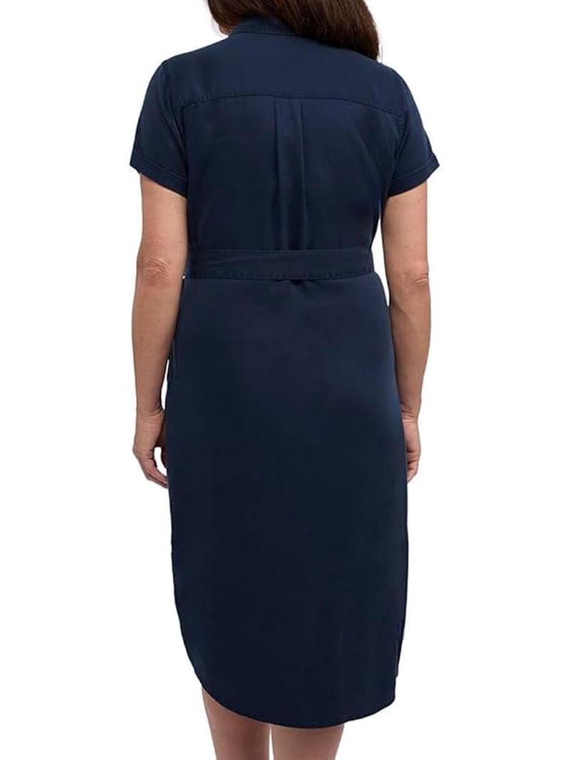 Teddi Rose 100% Tencel Button Down Dress Navy Xxl