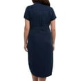 thumbnail image 4 of Teddi Rose 100% Tencel Button Down Dress Navy XXL, 4 of 4