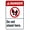 Warning Sign 1, variant on Do Not Stand Here Warning Sign 8"x12" - Construction Security Metal for Business Home Outdoor Indoor Road Yard Garage Street